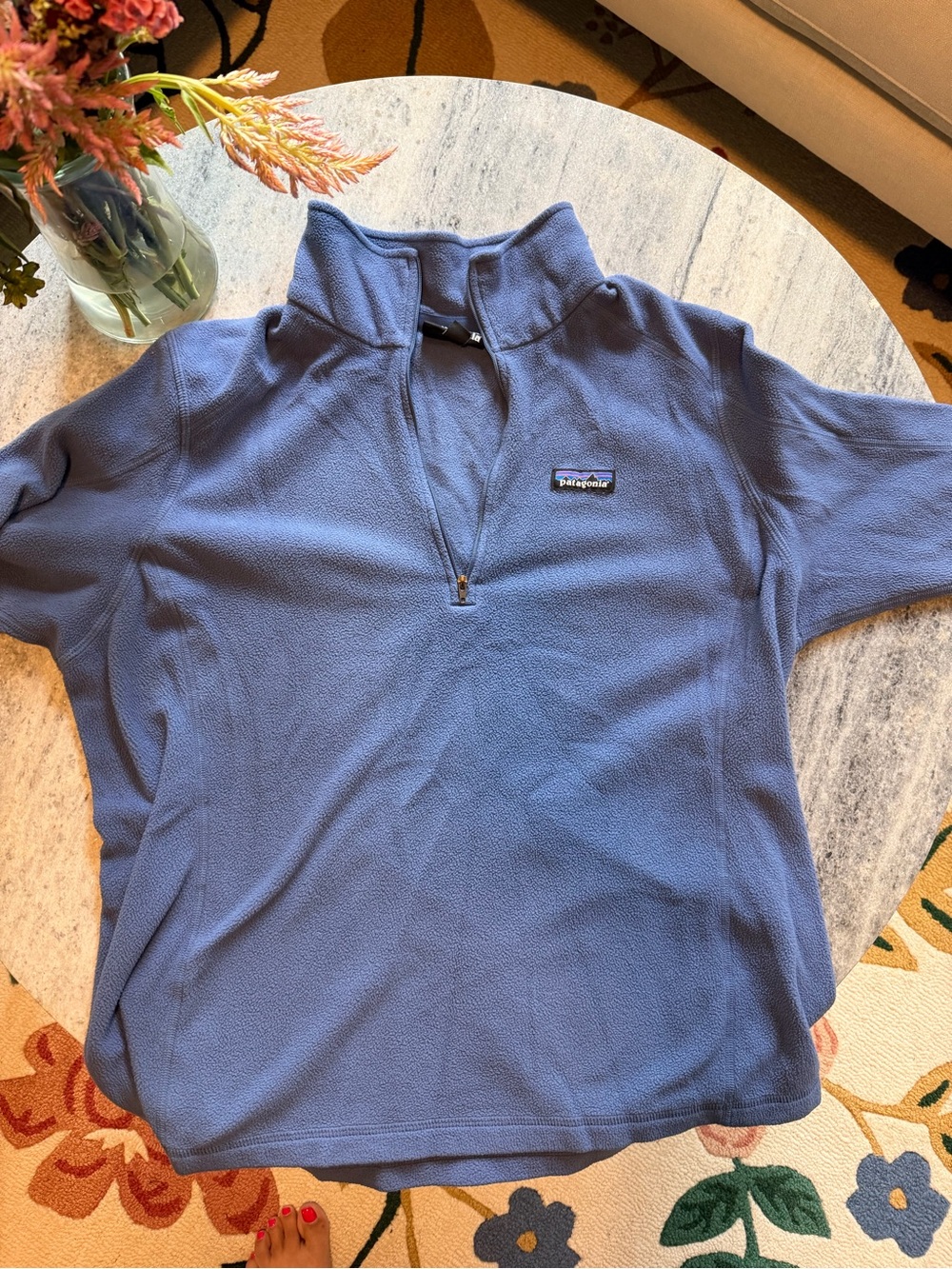 Patagonia Women’s Blue Quarter-Zip Fleece Pullover